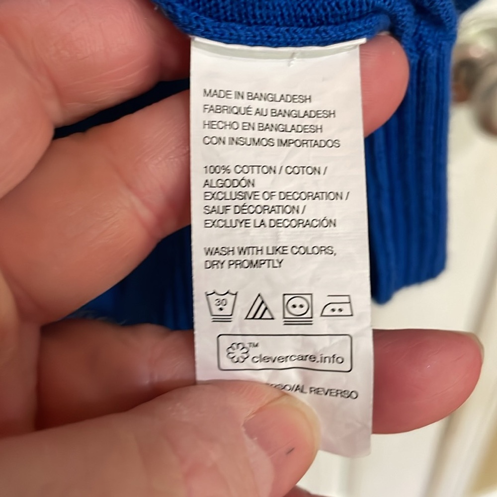 🍀Izod XL Royal Blue Half-Zip Sweater - Picture 4 of 5
